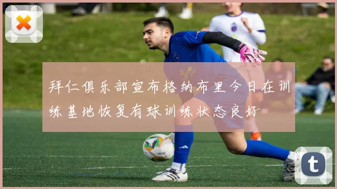 拜仁俱乐部宣布格纳布里今日在训练基地恢复有球训练状态良好
